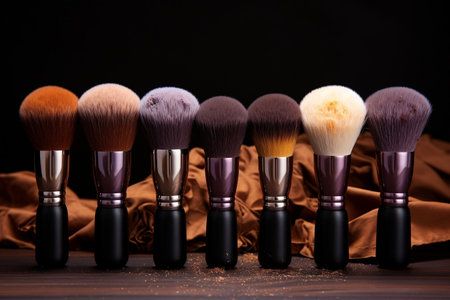 Collection of makeup brushesの素材