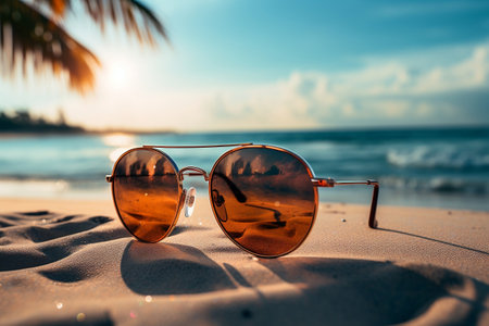 Capturing the Serenity: Sun-kissed Beach Vibes through Various Shadesの素材