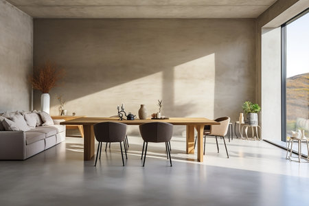 Contemporary dining interior design for apartmentsの素材
