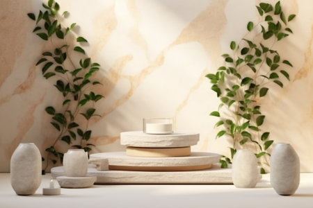 Original Template for Spa Product Presentation. Generative AIの素材