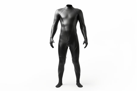 Neoprene Wetsuit Isolated on White Background.の素材