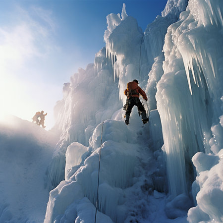 Brave Mountaineers in Actionの素材