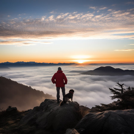 Hiker and Canine Companionの素材