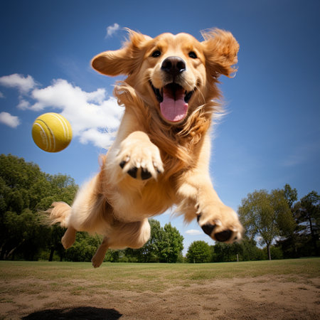 The Golden Retriever Excitementの素材