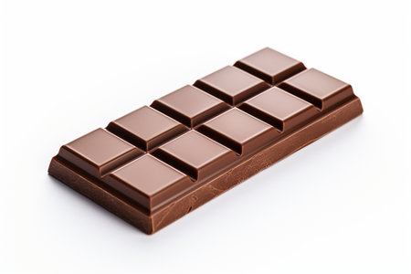 Delicious Chocolate Treat: Isolated on White Background.の素材