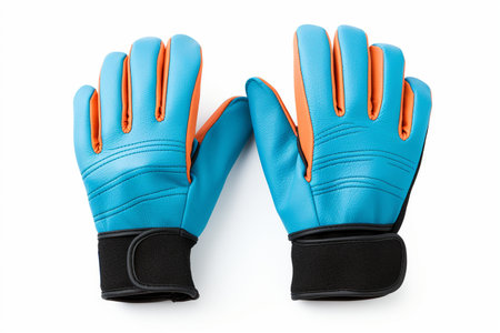 Fitness Workout Gloves Isolated on White Background.の素材