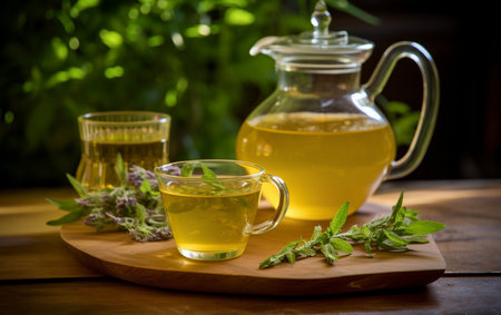 Lemon Verbena Tea Lemon Verbena Delight.の素材