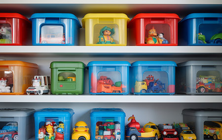 Plastic Toy Storage Organize and Tidy.の素材