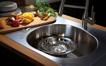 Upgrade Your Kitchen with Stainless Steel Garbage Disposals.の素材