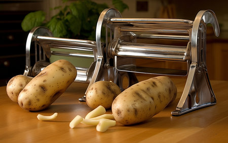 Stainless Steel Potato Peeler Set.の素材