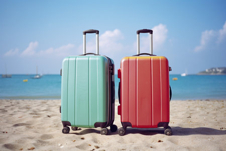 Beachside Luggage in Vibrant Huesの素材