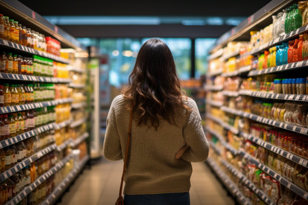 Woman in the Grocery Storeの素材