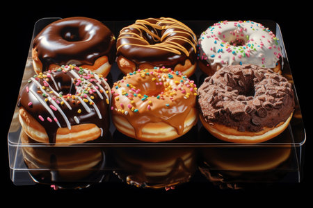 Playful Donut Exaggeration in a Box.の素材