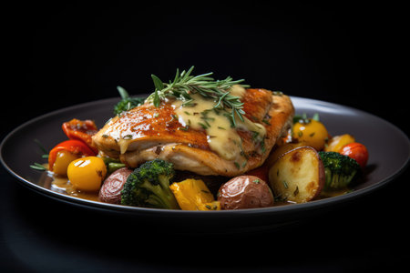 Savory Chicken and Vegetable Dish.の素材