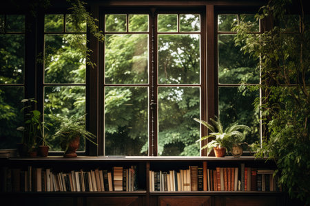 Books and a Window.の素材