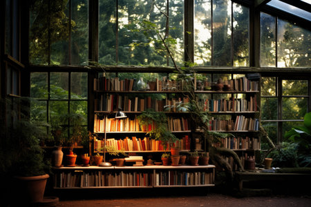 Bookshelf by the Window.の素材