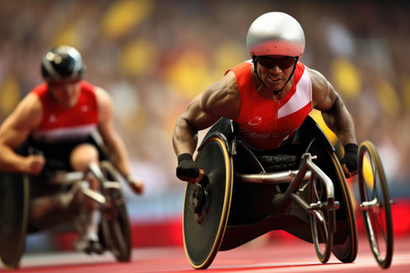 Para Athletics Track and Field Competitions.の素材
