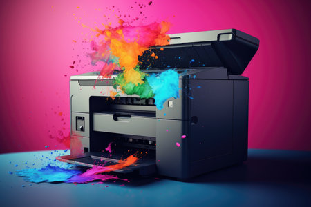 High Quality Color Printer.の素材
