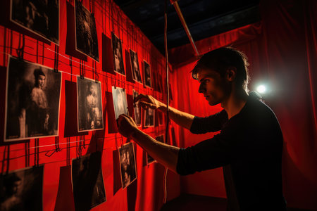 Creative Photography Exhibition Setup.の素材