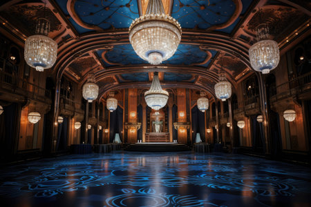 Art Deco Glamour and Chandeliers.の素材