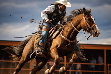 Rodeo Entertainment Bulls Broncs and More.の素材