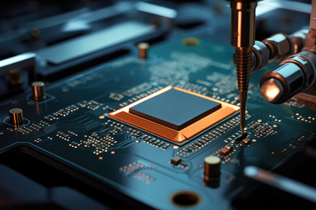 Microchip Assembly in Detail.の素材