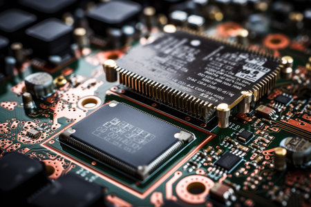 Microcontroller Board A Detailed View.の素材