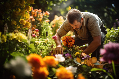 The Art of Gardening Nurturing Gorgeous Blooms.の素材