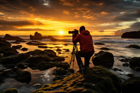 Photographers Sunset Shot.の素材