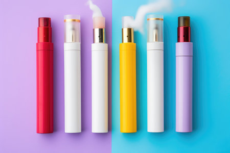 Colorful Setting with Single Use E Cigs.の素材