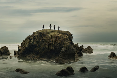 Scenic Beach Walk.の素材