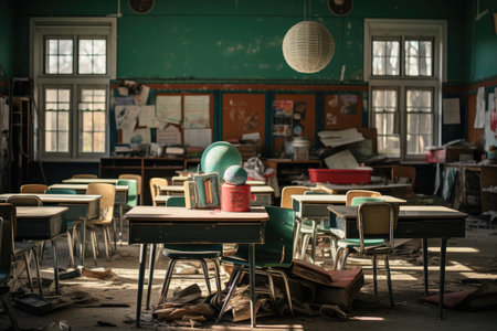 Inside a Classroom in Toronto Ontario.の素材