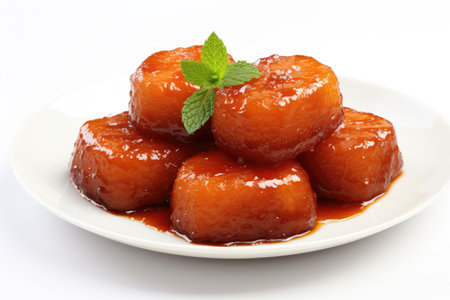 Divine Cham Cham Treat Isolated on White Background.の素材
