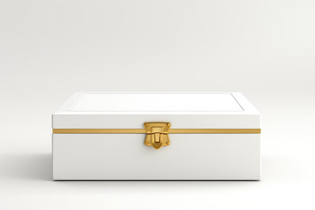 Artisan Craftsmanship: Luxury Limoges Box Excellence Isolated on White Background.の素材