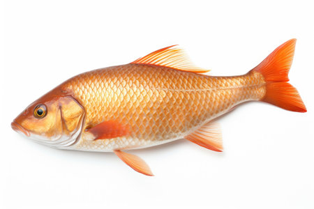 Aquatic Elegance: The Art of Fish Imagery Isolated on white Backgroundの素材