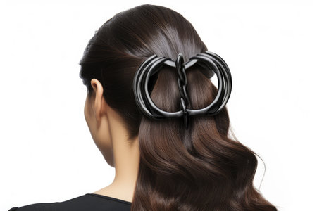 Bold Adornments Unveiling Jumbo Barrette Styles Isolated On White Backgroundの素材