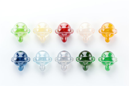 Tender Essentials Authentic Pacifier Display Isolated On White Backgroundの素材