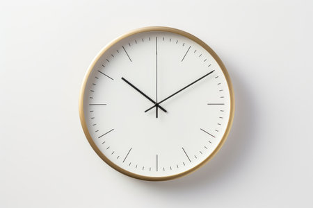 Timeless Opulence: Elevating Your Space with Luxury and Elegant Premium Modern Wall Clock isolated on white backgroundの素材