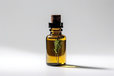 Nature's Essence: The Power of Essential Oils in Everyday Life isolated on white backgroundの素材