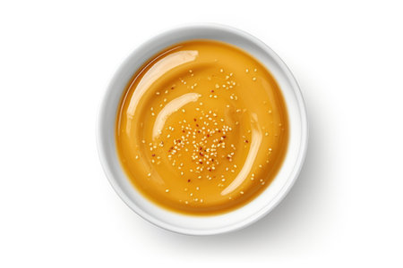 Saucy Delights: Unleashing the Flavorful World of Jappery Sauce isolated on white backgroundの素材