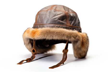 Trapper Hat Isolated On White Backgroundの素材