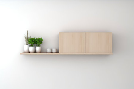 Wall Cabinets Isolated On White Backgroundの素材