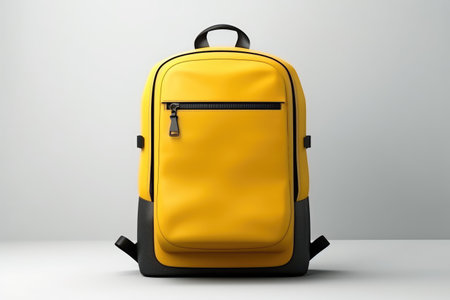 The Backpack Mockup Isolated On White Backgroundの素材