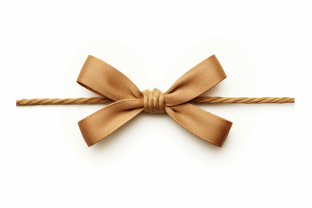 Bow Twine Isolated On White Backgroundの素材