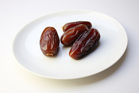 The Date Fruit Isolated On White Backgroundの素材