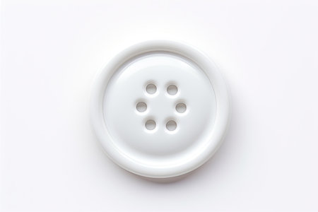 Clean and Simple Button Isolated On White Backgroundの素材