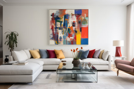 Inviting Living Area: Furniture Amidst Winter Vibesの素材