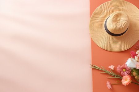 Crafted Composition: Flat Lay with Spacious Copy Areaの素材