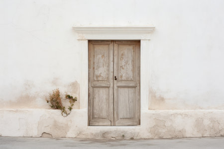 The Doorway Isolated On White Backgroundの素材