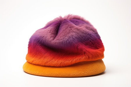 Soft and Stylish Fleece Hat Isolated On White Backgroundの素材